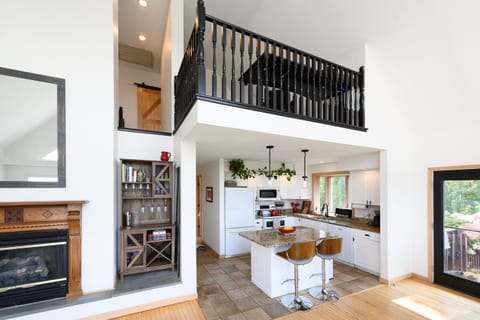 First Floor - Internal balcony & open concept kitchen