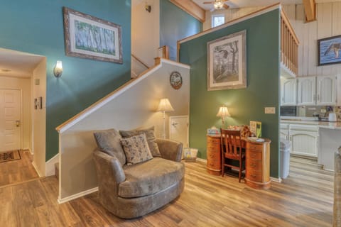 Desk and lounge chair