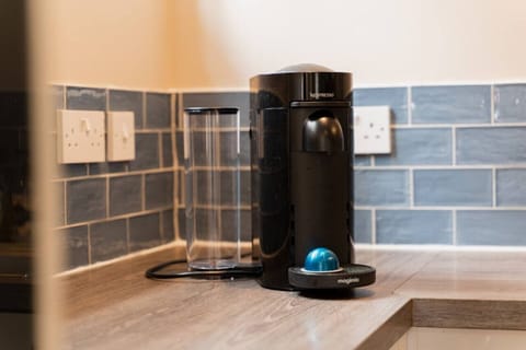 The Kitchen: kick start your day with a coffee made in the machine provided.