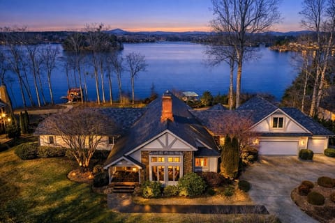 Exterior of home at sunset