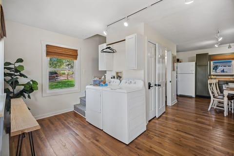 Laundry area on the first floor. 