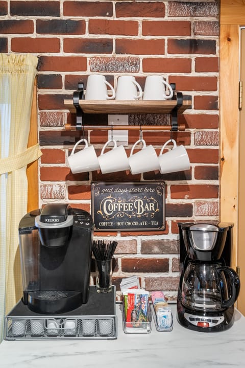 Stocked coffee / tea bar
