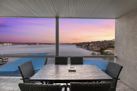 Tranquility of nature with this stunning view of lake from the deck