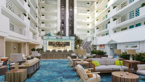 Settle into the airy lobby lounge for relaxed social moments.