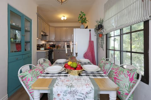 Comfortable dining area perfect for shared meals.