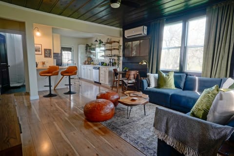 Modern and comfortable, professionally designed living room with stunning views