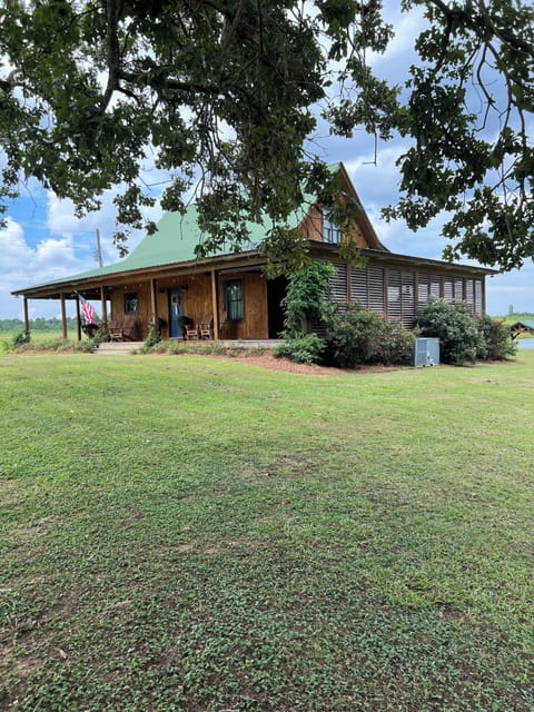 The wrap-around porch provides shade no matter the time of day.