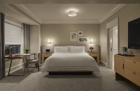 Drift into deep sleep in a serene, hotel-perfect king bed.