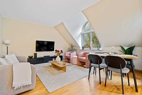 Our inviting living area flows seamlessly into the dining space for easy entertaining.