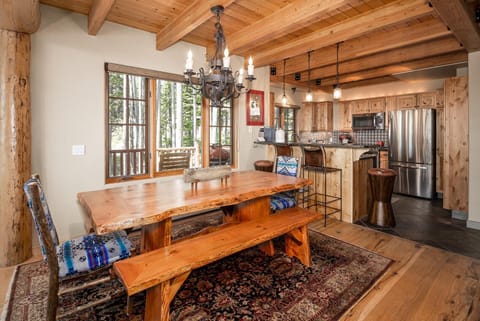 Indoors, Hardwood, Stained Wood, Furniture, Table