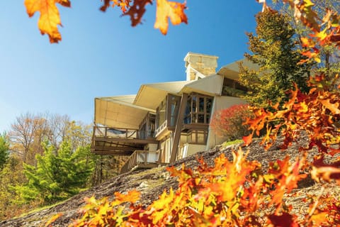 Kite house in fall