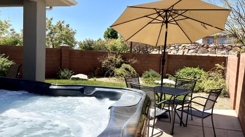 Patio with Hot Tub Off Master Suite