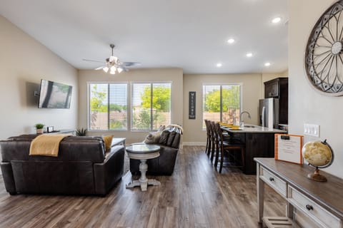 Living Area and Kitchen