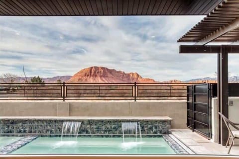 Private Pool and Spa with View