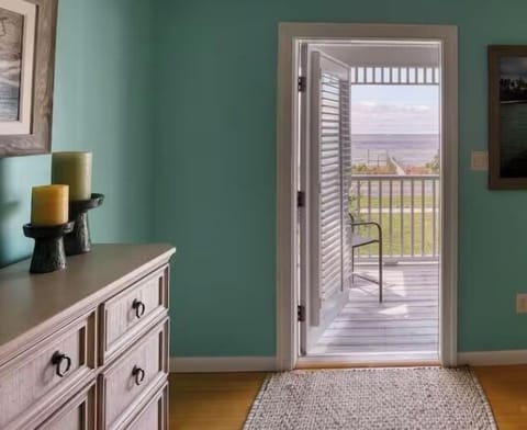 Master bedroom with porch