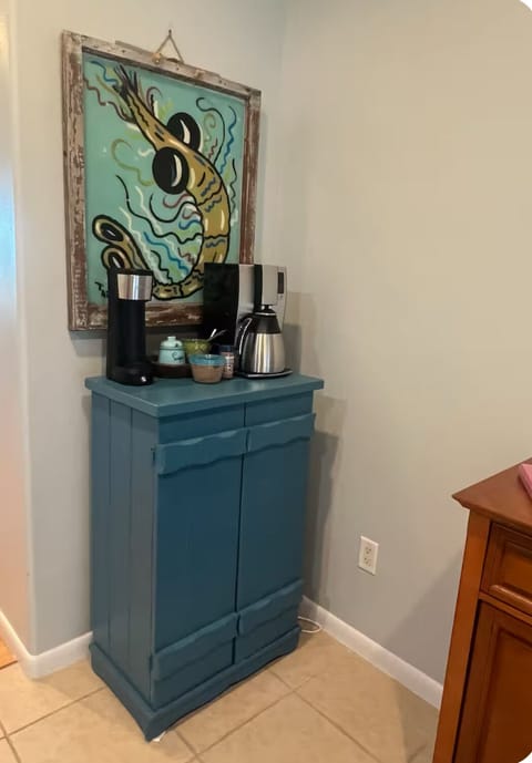Coffee bar in kitchen