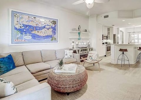 Open concept - Living room into kitchen & dining room