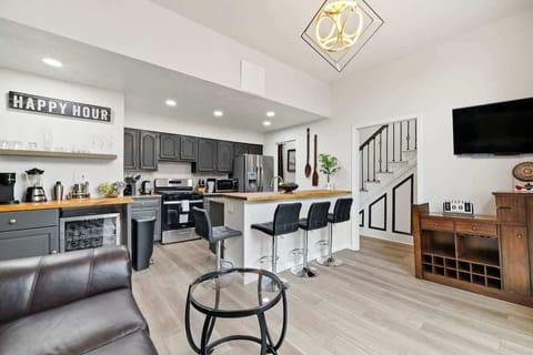 Sip your morning coffee in our trendy kitchen! Our kitchen is ready for your cooking adventures.