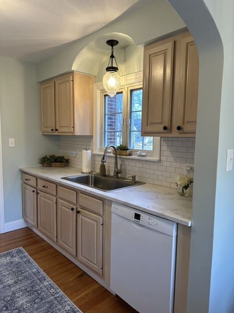 Right side of galley kitchen.