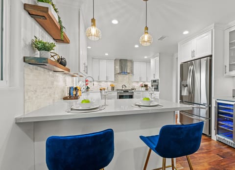 No gathering is complete without a wine fridge at the ready.
