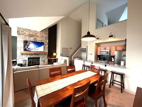 Dining room overlooking the entire lower level