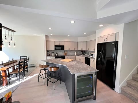 Fully equipped kitchen with all your cooking and baking needs. Wine Fridge