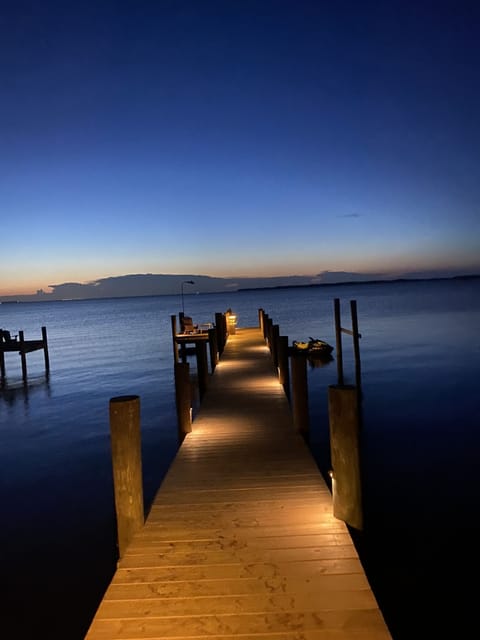 Private Dock At Night