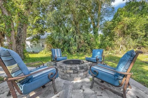 Sit around the fire pit on a cool summer night.