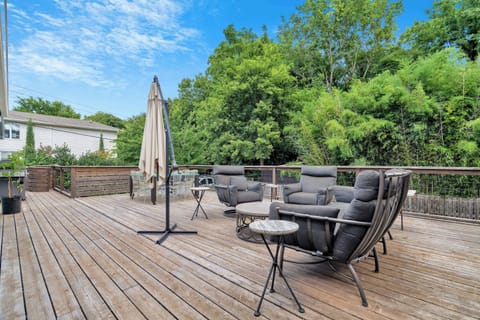 Back Deck with Seating