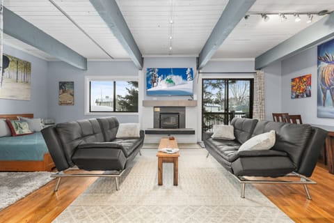 Matching leather futons