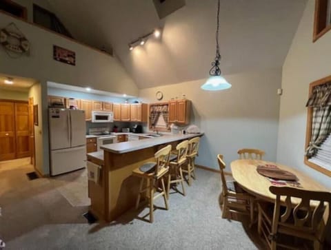 All equipped kitchen.  