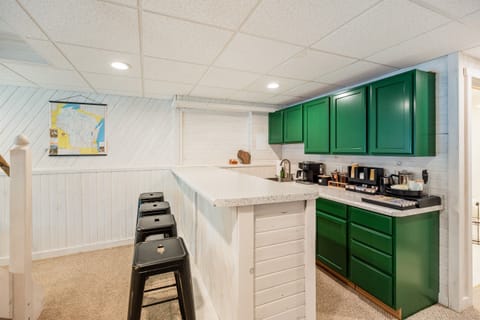 Sit at the bar and enjoy your morning coffee, or something stronger later in the day.