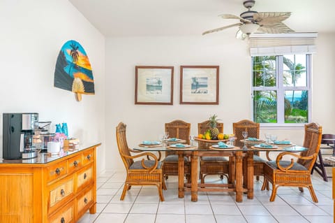 Dining area and coffee station