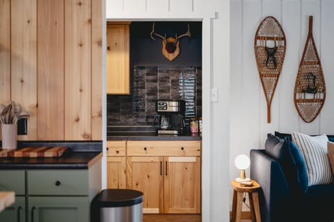 Enjoy our custom built beverage bar.