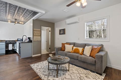 Living room with pull out queen bed