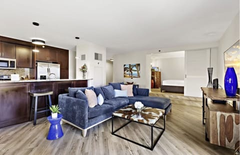 Loft-like vibe when open 