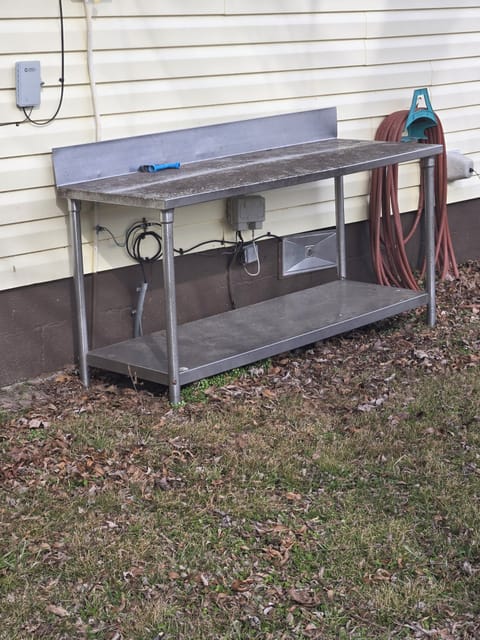 fishing cleaning table 