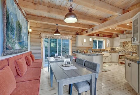 Breakfast nook off the great, luxurious kitchen - second level