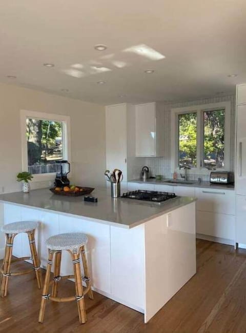 Brand new modern kitchen.  All Bosch appliances.