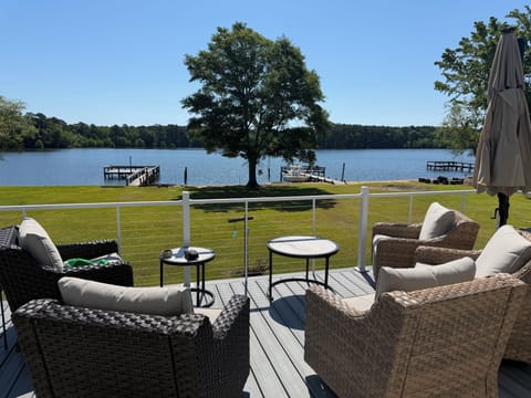 Newly added deck up top.  Look at that view!