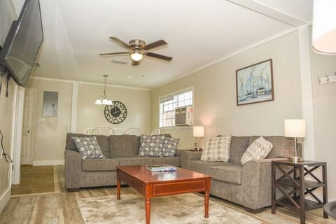 Living room with two comfy sofas to relax on