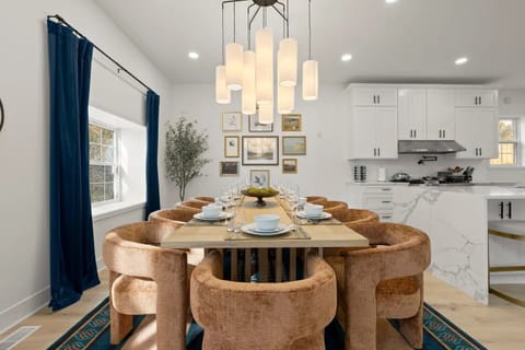 Gather around our spacious 10-seat dining table.