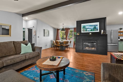 View from living area to dining