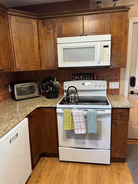 Dishwasher, Microwave, Toaster Oven and Stove
