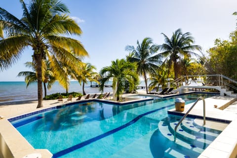 Large salt water pool