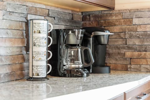 We have both a coffee pot and Keurig - make sure to bring your favorite coffee to enjoy!