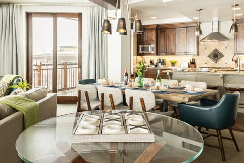 Glass high-top table and 4 chairs