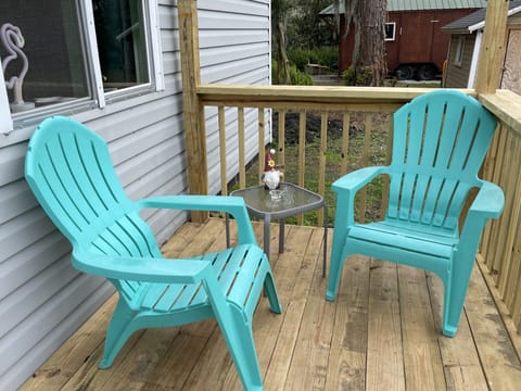deck with outdoor seating