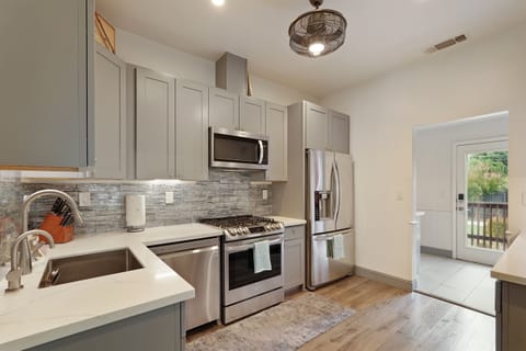 Cook your favorite meals in the fully-equipped kitchen.