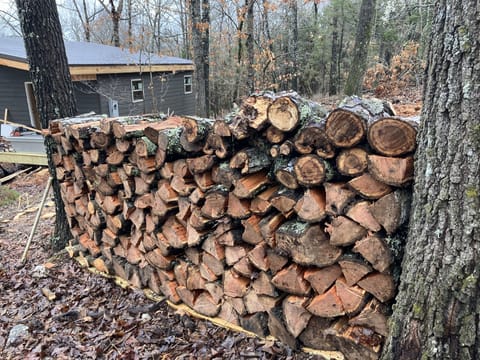 Firewood provides for outdoor fire pit